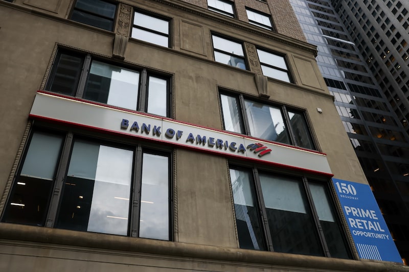 Una sucursal de Bank of America en Nueva York. Fotógrafo: Michael Nagle/Bloomberg. Una sucursal de Bank of America en Nueva York. Fotógrafo: Michael Nagle/Bloomberg.