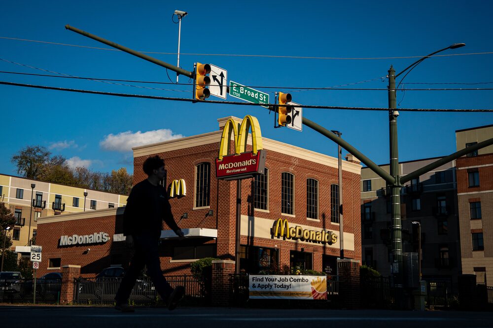 A McDonald's restaurant in Richmond, Virginia, US A McDonald's restaurant in Richmond, Virginia, US