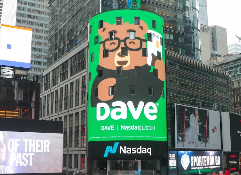 Fintech Dave, na torre da Nasdaq Fintech Dave, na torre da Nasdaq