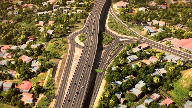 El proyecto modificado inicia con un viaducto desde La Espiga hasta La Pesa (La Chorrera) y continúa con la rehabilitación de la vía hasta el sector de El Espino. El proyecto modificado inicia con un viaducto desde La Espiga hasta La Pesa (La Chorrera) y continúa con la rehabilitación de la vía hasta el sector de El Espino.