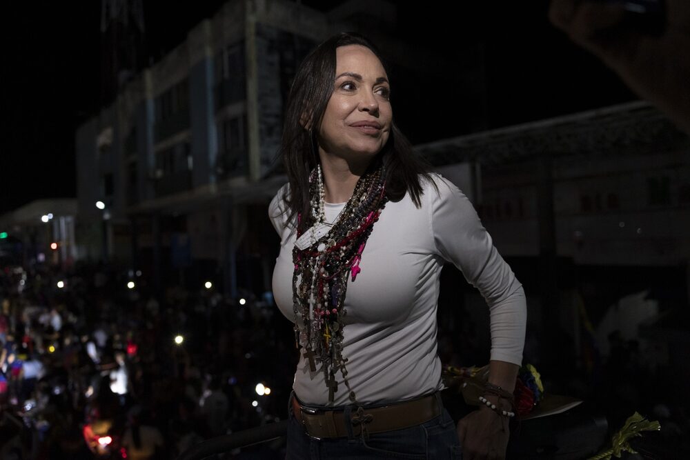 María Corina Machado, ganadora del Premio Nobel de la Paz de 2025 y candidata opositora y pobada ganadora de los comicios en Venezuela. María Corina Machado, ganadora del Premio Nobel de la Paz de 2025 y candidata opositora y pobada ganadora de los comicios en Venezuela.