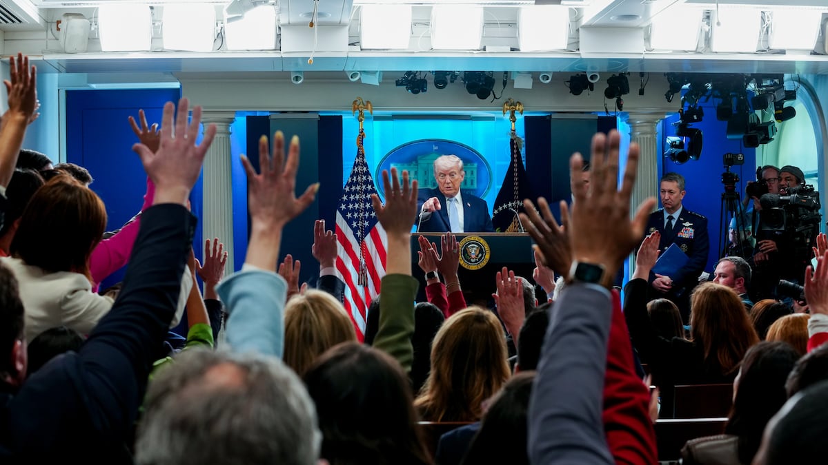 El presidente estadounidense Donald Trump durante una conferencia de prensa en la Casa Blanca en Washington, D.C.