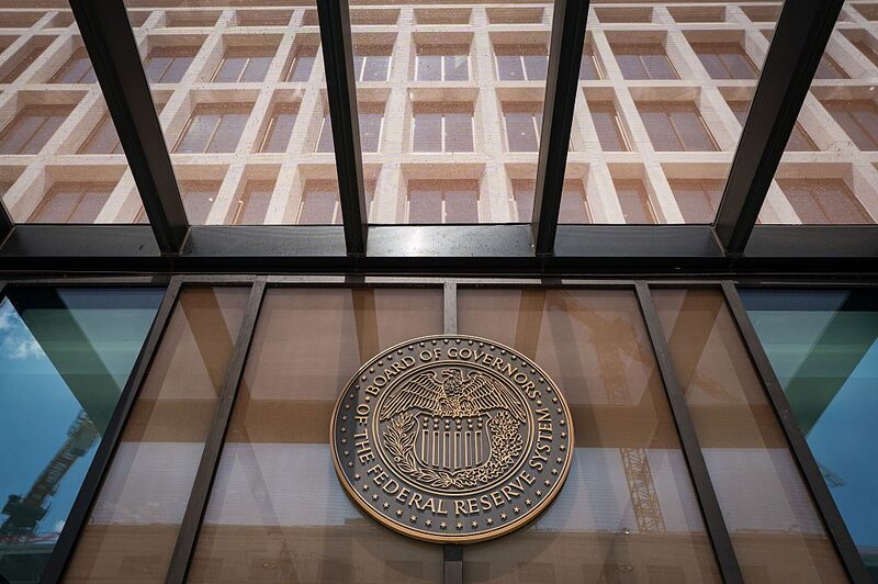 El edificio de la Reserva Federal William McChesney Martin Jr. durante la renovación de la sede del banco central en Washington, D.C., EE.UU. El edificio de la Reserva Federal William McChesney Martin Jr. durante la renovación de la sede del banco central en Washington, D.C., EE.UU.