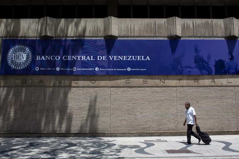 El Banco Central de Venezuela en Caracas. El Banco Central de Venezuela en Caracas.