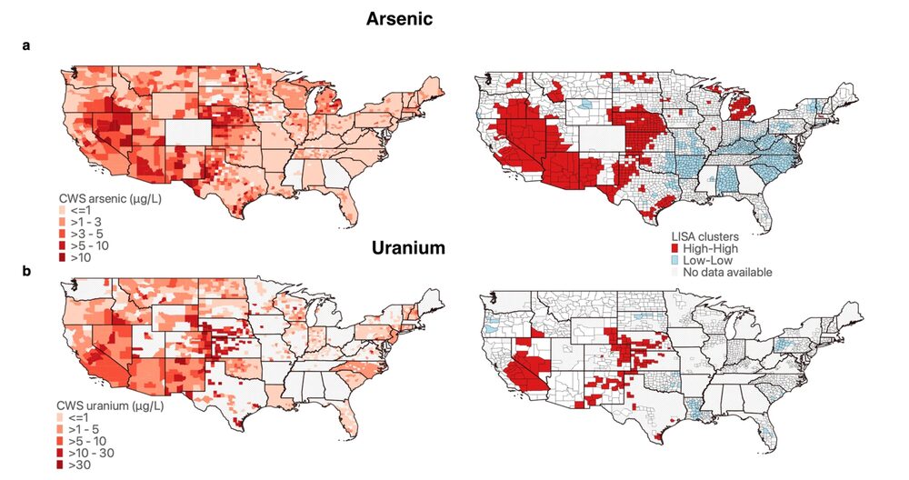 Las concentraciones de metales CWS a nivel de condado fueron desarrolladas y descritas originalmente por Nigra et al. (2020) y Ravalli et al. (2022) y están categorizados y coloreados en escala roja Las concentraciones de metales CWS a nivel de condado fueron desarrolladas y descritas originalmente por Nigra et al. (2020) y Ravalli et al. (2022) y están categorizados y coloreados en escala roja