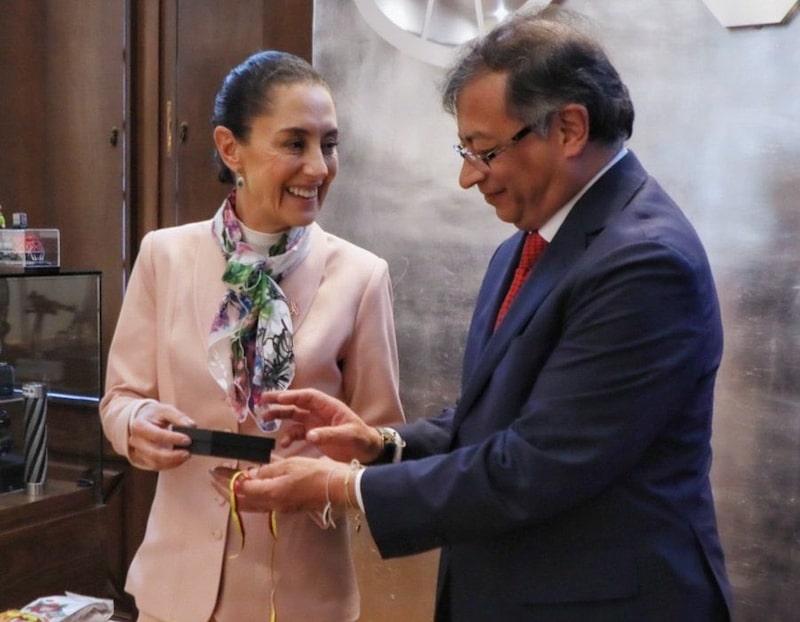 Claudia Sheinbaum y Gustavo Petro Claudia Sheinbaum y Gustavo Petro