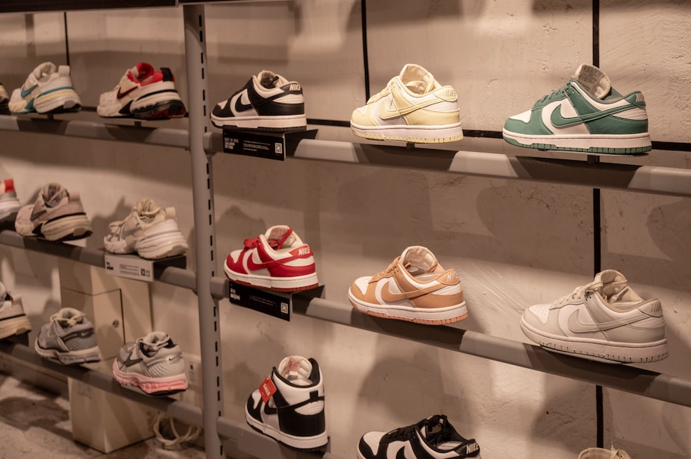 A display of sports shoes for sale at a Nike Inc. sportswear store on Istiklal Street in Istanbul, Turkey, on Monday, Aug. 12, 2024. Nike Inc. suspended online sales in Turkey via its website and mobile app, days after an increase in customs taxes levied by Turkey on online purchases from abroad. Photographer: Nicole Tung/Bloomberg A display of sports shoes for sale at a Nike Inc. sportswear store on Istiklal Street in Istanbul, Turkey, on Monday, Aug. 12, 2024. Nike Inc. suspended online sales in Turkey via its website and mobile app, days after an increase in customs taxes levied by Turkey on online purchases from abroad. Photographer: Nicole Tung/Bloomberg