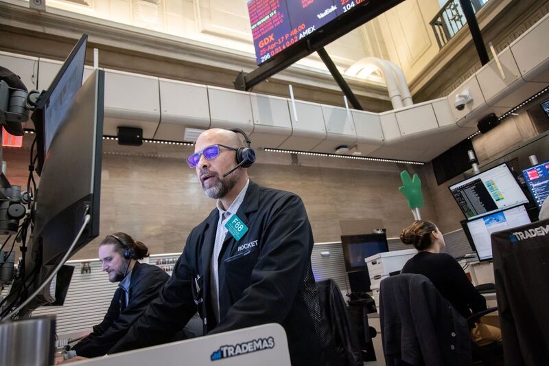 Traders On The Floor Of The New York Stock Exchange As US Stocks Trade Steady as Traders Assess Earnings, Tariff Risk Traders On The Floor Of The New York Stock Exchange As US Stocks Trade Steady as Traders Assess Earnings, Tariff Risk