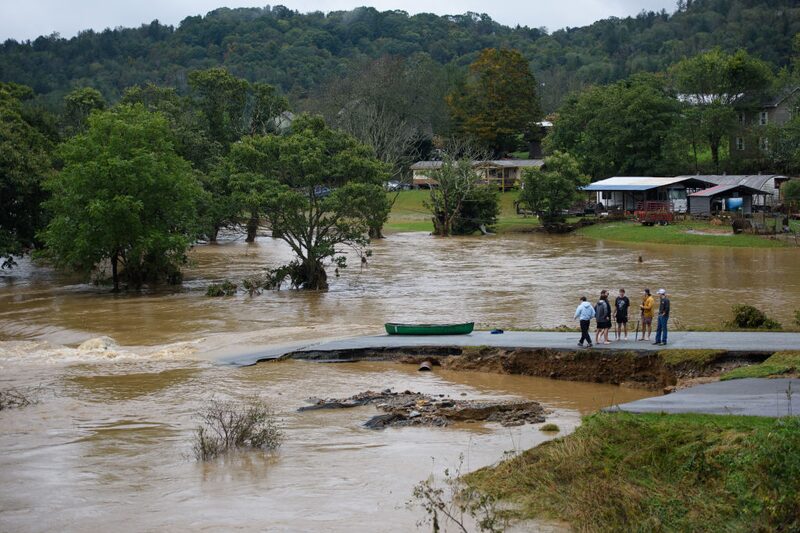 A washed out road in Boone, North Carolina. Photographer: Melissa Sue Gerrits/Getty Images A washed out road in Boone, North Carolina. Photographer: Melissa Sue Gerrits/Getty Images