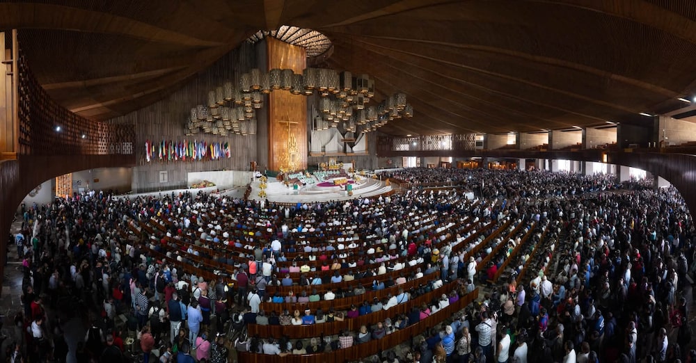 Basílica de Guadalupe por dentro, el 9 de agosto de 2026. Basílica de Guadalupe por dentro, el 9 de agosto de 2026.