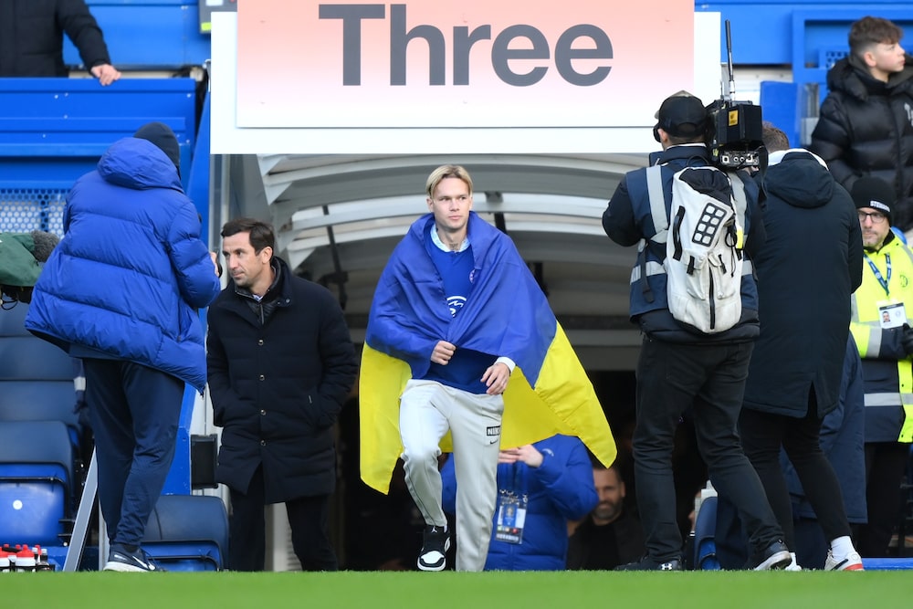 Mykhaylo Mudryk en el Stamford Bridge del Chelsea FC el 15 de enero.Fotógrafo: Justin Setterfield/Getty Images Mykhaylo Mudryk en el Stamford Bridge del Chelsea FC el 15 de enero.Fotógrafo: Justin Setterfield/Getty Images