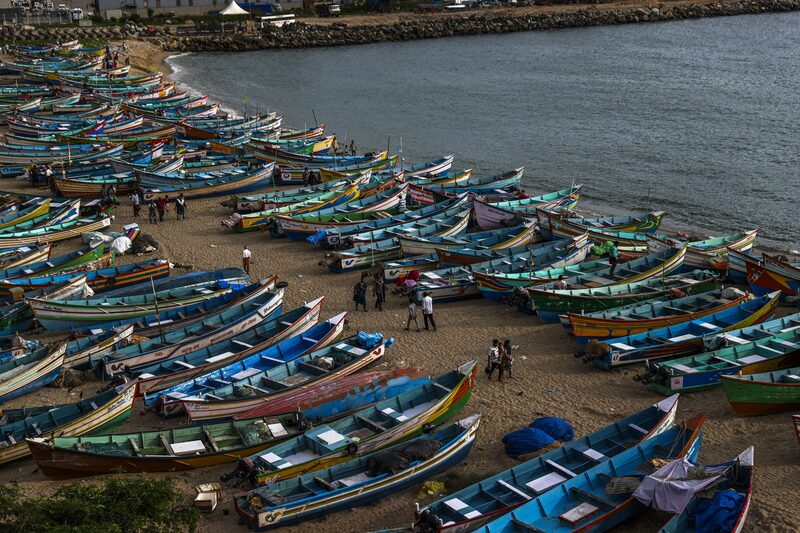 Barcos pesqueiros em Vizhinjam, na Índia (Foto: Prashanth Vishwanathan/Bloomberg) Barcos pesqueiros em Vizhinjam, na Índia (Foto: Prashanth Vishwanathan/Bloomberg)
