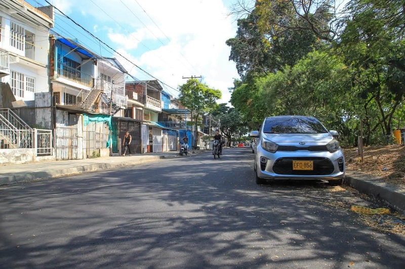 La calle 42 de El Poblado, en Cali. La calle 42 de El Poblado, en Cali.