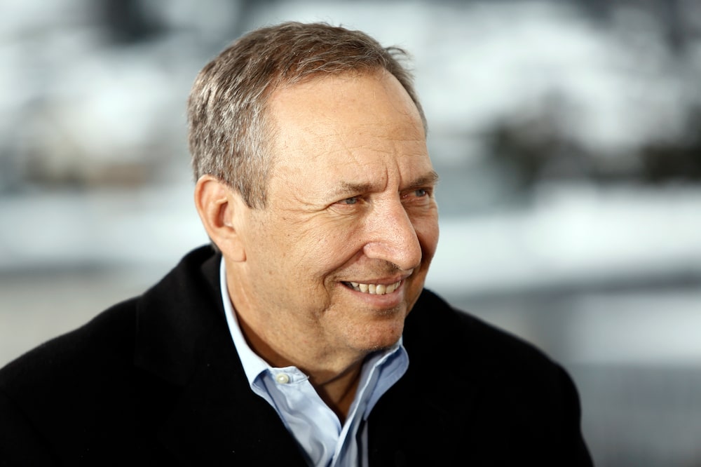 Lawrence "Larry" Summers, former U.S. treasury secretary, speaks during a Bloomberg Television interview on day two of the World Economic Forum (WEF) in Davos, Switzerland, on Thursday, Jan. 23, 2014. World leaders, influential executives, bankers and policy makers attend the 44th annual meeting of the World Economic Forum in Davos, the five day event runs from Jan. 22-25. Photographer: Simon Dawson/Bloomberg *** Local Caption *** Lawrence Summers Lawrence "Larry" Summers, former U.S. treasury secretary, speaks during a Bloomberg Television interview on day two of the World Economic Forum (WEF) in Davos, Switzerland, on Thursday, Jan. 23, 2014. World leaders, influential executives, bankers and policy makers attend the 44th annual meeting of the World Economic Forum in Davos, the five day event runs from Jan. 22-25. Photographer: Simon Dawson/Bloomberg *** Local Caption *** Lawrence Summers