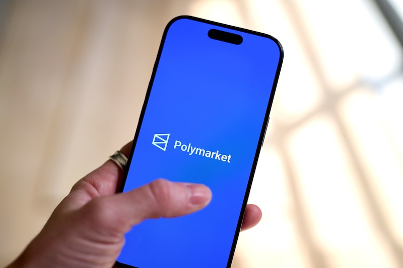 El logotipo de Polymarket en un teléfono inteligente. Fotógrafa: Gabby Jones/Bloomberg. El logotipo de Polymarket en un teléfono inteligente. Fotógrafa: Gabby Jones/Bloomberg.