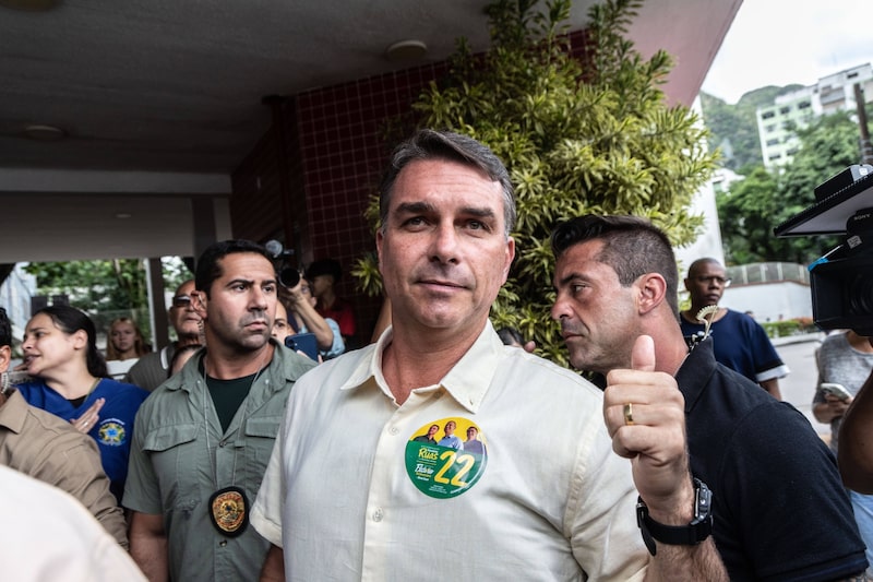 Flávio Bolsonaro. Fotógrafo: Dado Galdieri/Bloomberg Flávio Bolsonaro. Fotógrafo: Dado Galdieri/Bloomberg