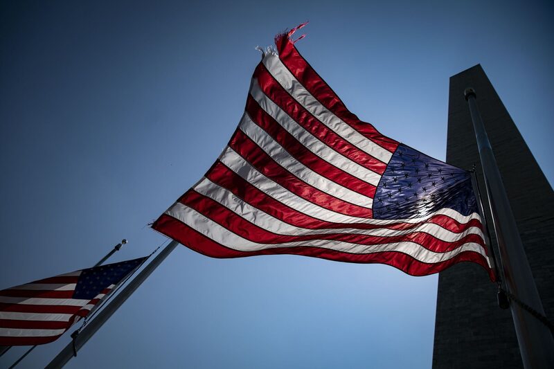 American flags fly at half staff at the Washington Monument in Washington, D.C., U.S. Photographer: Bloomberg Creative Photos/Bloomberg Creative Collection American flags fly at half staff at the Washington Monument in Washington, D.C., U.S. Photographer: Bloomberg Creative Photos/Bloomberg Creative Collection