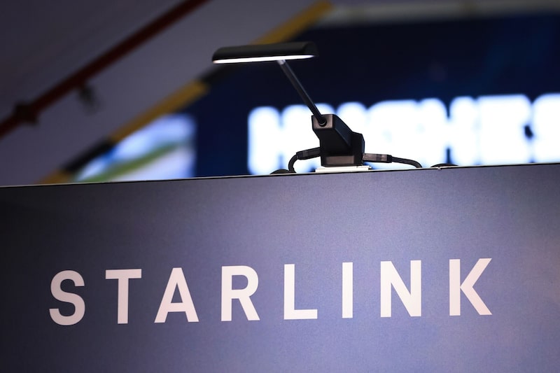 El stand de Starlink Inc. en la Aircraft Interiors Expo (AIX) en Hamburgo, Alemania, el martes 14 de abril de 2026. El stand de Starlink Inc. en la Aircraft Interiors Expo (AIX) en Hamburgo, Alemania, el martes 14 de abril de 2026.