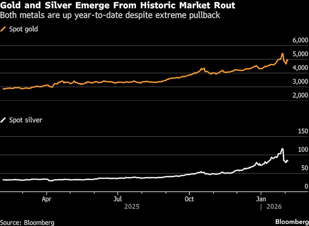 Ambos metales han subido en lo que va de año a pesar del retroceso extremo. Ambos metales han subido en lo que va de año a pesar del retroceso extremo.