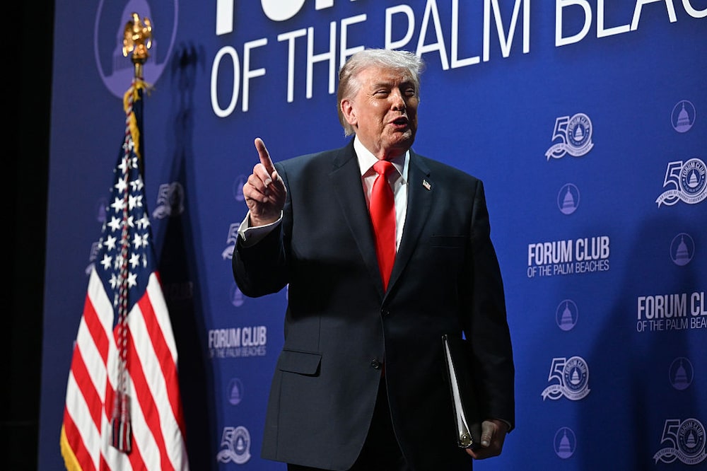 El presidente de Estados Unidos, Donald Trump, pronuncia un discurso durante un evento en el Centro Raymond F. Kravis para las Artes Escénicas en Palm Beach, Florida. El presidente de Estados Unidos, Donald Trump, pronuncia un discurso durante un evento en el Centro Raymond F. Kravis para las Artes Escénicas en Palm Beach, Florida.
