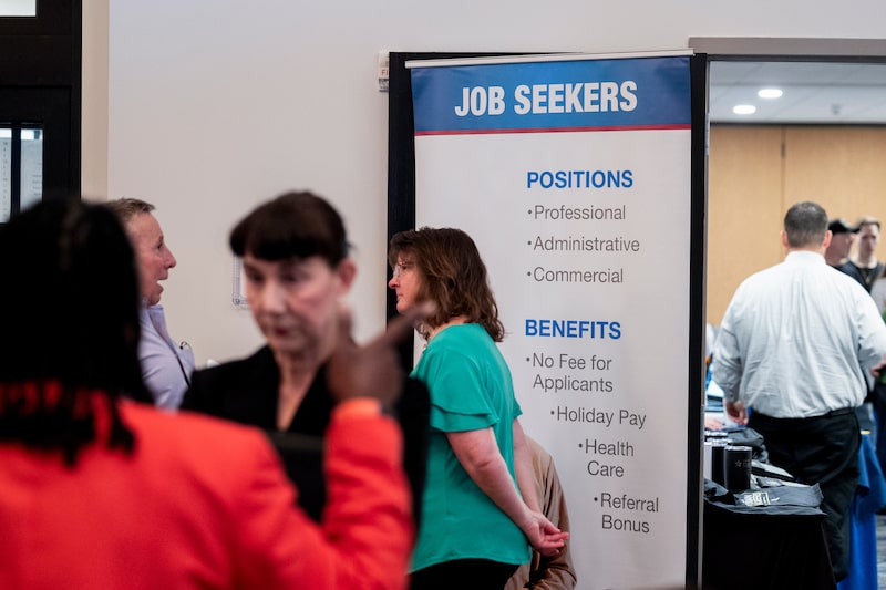 Inside A Job Fair Ahead Of Monthly Employment Report Inside A Job Fair Ahead Of Monthly Employment Report