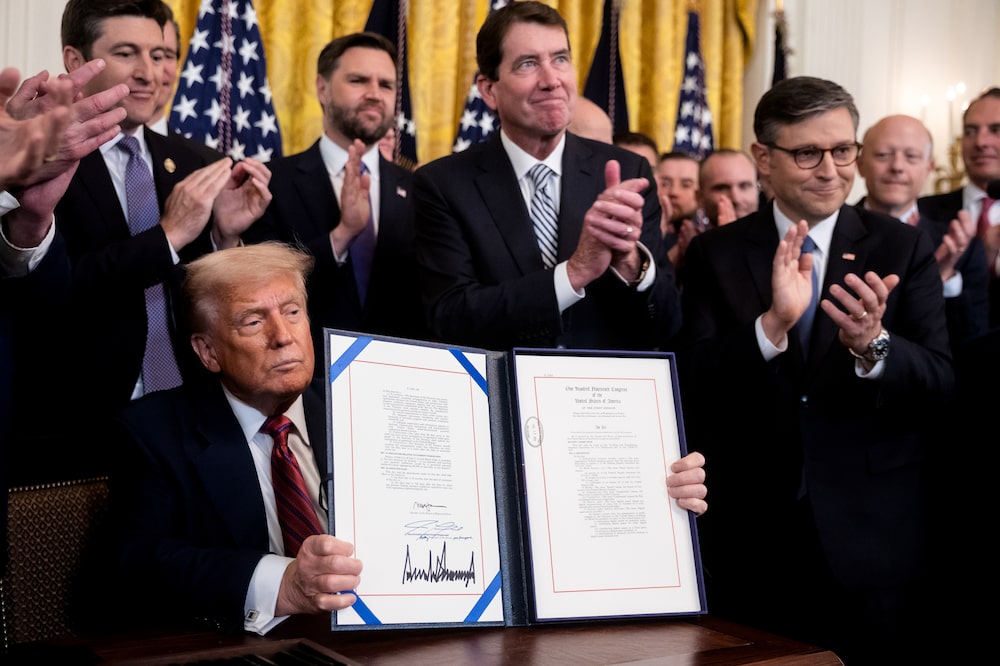 President Trump Holds Signing Ceremony For GENIUS Act At White House President Trump Holds Signing Ceremony For GENIUS Act At White House