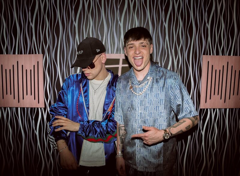 Peso Pluma (right), with Argentine DJ and producer Bizarrap. Peso Pluma (right), with Argentine DJ and producer Bizarrap.