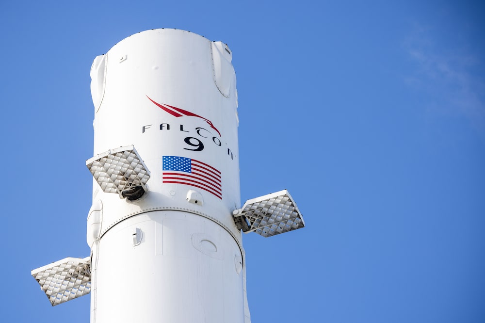 A SpaceX Falcon 9 reusable rocket booster on display outside the company's facilities in Hawthorne, California, US, on Monday, April 13, 2026. SpaceX has filed confidentially for an initial public offering, according to people familiar with the matter, bringing billionaire Elon Musk's rocket, satellite and AI company closer to delivering the biggest-ever listing. Photographer: Ethan Swope/Bloomberg A SpaceX Falcon 9 reusable rocket booster on display outside the company's facilities in Hawthorne, California, US, on Monday, April 13, 2026. SpaceX has filed confidentially for an initial public offering, according to people familiar with the matter, bringing billionaire Elon Musk's rocket, satellite and AI company closer to delivering the biggest-ever listing. Photographer: Ethan Swope/Bloomberg