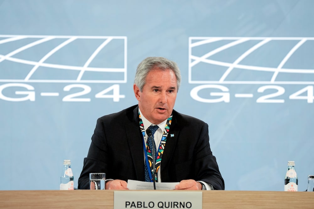 Pablo Quirno, secretario de Finanzas de la Argentina, en las reuniones de primavera del FMI y el Banco Mundial Pablo Quirno, secretario de Finanzas de la Argentina, en las reuniones de primavera del FMI y el Banco Mundial