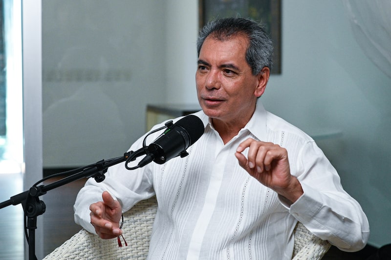 El secretario de Hacienda, Edgar Amador, en entrevista con Bloomberg Línea durante la 88 Convención Bancaria. El secretario de Hacienda, Edgar Amador, en entrevista con Bloomberg Línea durante la 88 Convención Bancaria.