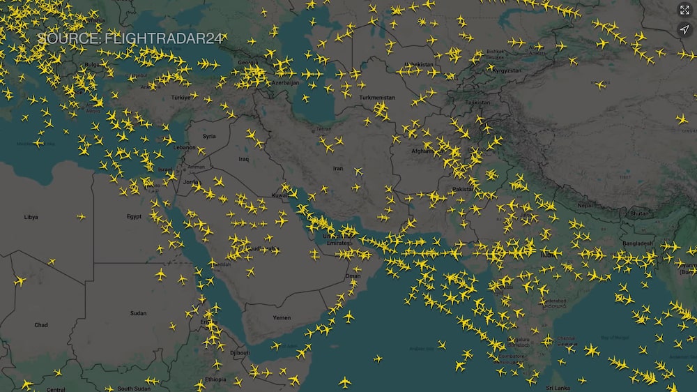 Fuente: Flightradar24 Fuente: Flightradar24