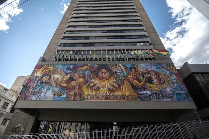 El Banco Central de Bolivia en La Paz, Bolivia. El Banco Central de Bolivia en La Paz, Bolivia.