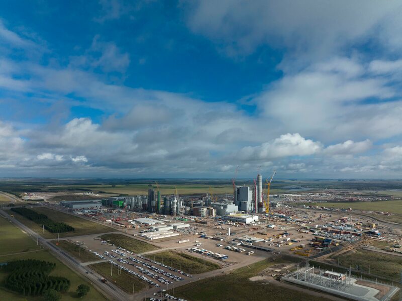 La segunda planta de UPM en Uruguay es montada en Pueblo Centenario, en el centro del país. Foto: UPM. La segunda planta de UPM en Uruguay es montada en Pueblo Centenario, en el centro del país. Foto: UPM.