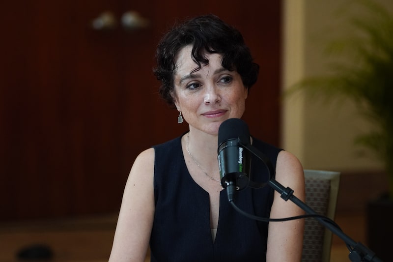 Galia Borja, subgobernadora de Banco de México, en entrevista para la Estrategia del Día de Bloomberg Línea, en el marco de la 87 Convención Bancaria, 18 de abril 2024 Galia Borja, subgobernadora de Banco de México, en entrevista para la Estrategia del Día de Bloomberg Línea, en el marco de la 87 Convención Bancaria, 18 de abril 2024