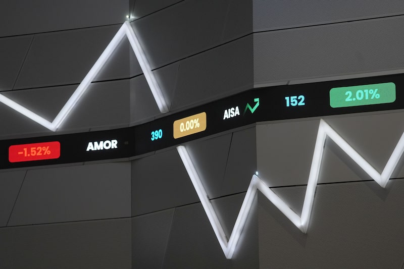 Stock market information. Stock market information.