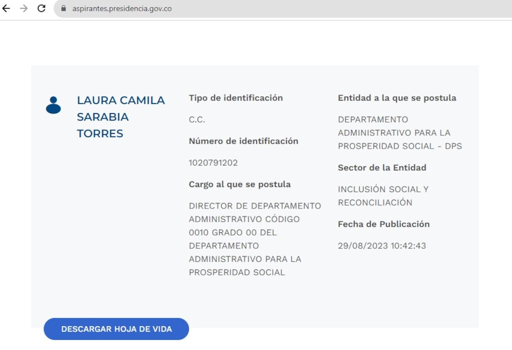 HV Laura Sarabia HV Laura Sarabia