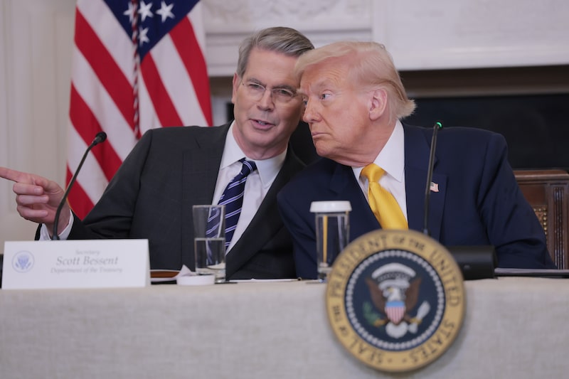 Scott Bessent and President Donald Trump Scott Bessent and President Donald Trump