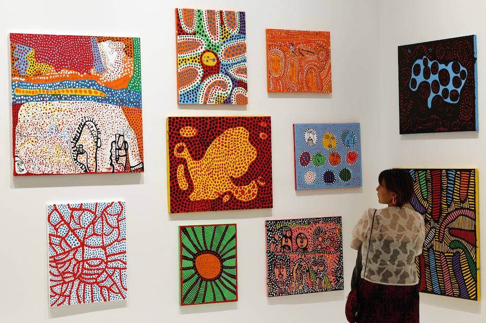 Yayoi Kusama Exhibition Preview At NGV Yayoi Kusama Exhibition Preview At NGV