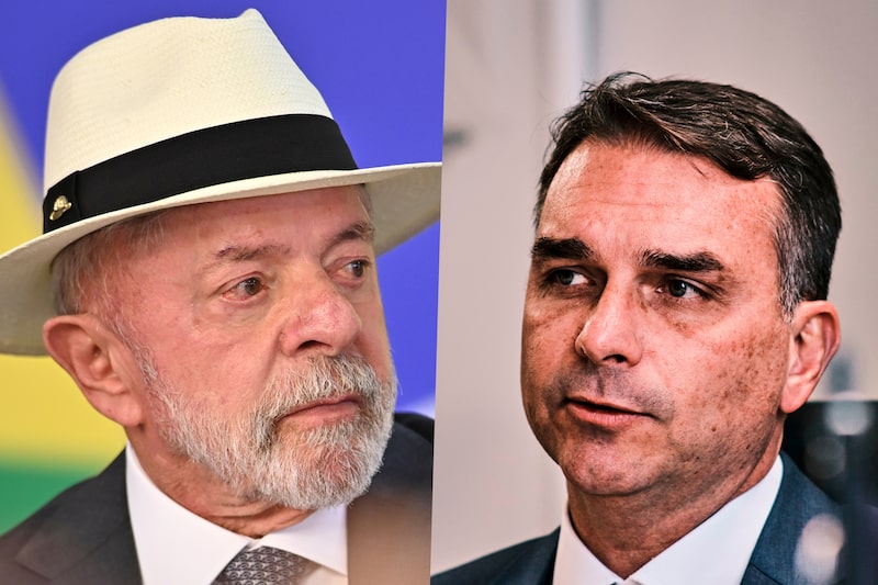 Luiz Inácio Lula da Silva / Flávio Bolsonaro.
Fotos: Ton Molina/Bloomberg e Gustavo Minas/Bloomberg Luiz Inácio Lula da Silva / Flávio Bolsonaro.
Fotos: Ton Molina/Bloomberg e Gustavo Minas/Bloomberg