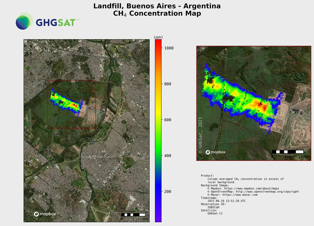 Fuente: GHGSat Fuente: GHGSat