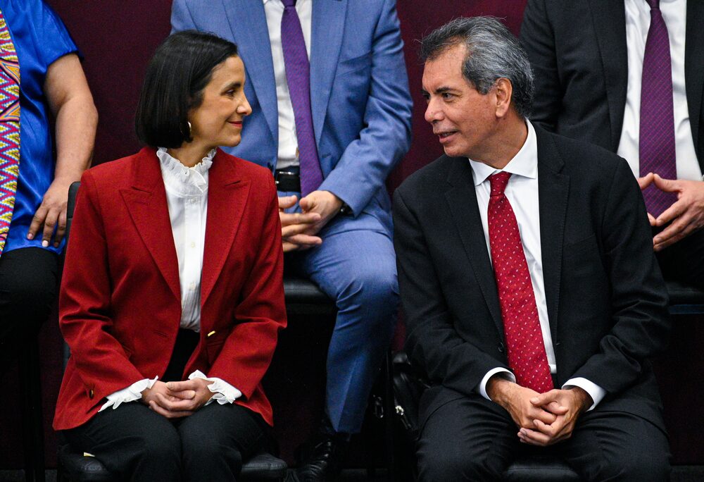 La secretaria de Energía, Luz Elena González, y el secretario de Hacienda, Édgar Amador, presentación del Plan de Pemex, 5 de agosto 2025. La secretaria de Energía, Luz Elena González, y el secretario de Hacienda, Édgar Amador, presentación del Plan de Pemex, 5 de agosto 2025.