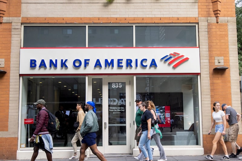 Una sucursal de Bank of America en Nueva York. Una sucursal de Bank of America en Nueva York.