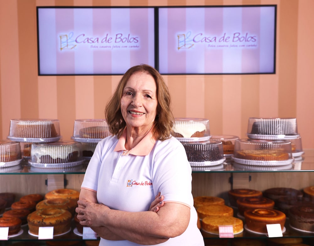 Sonia Ramos, conhecida como Vó Sonia, transformou a receita de bolos caseiros em uma rede de franquias. Sonia Ramos, conhecida como Vó Sonia, transformou a receita de bolos caseiros em uma rede de franquias.