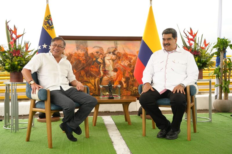 Los presidentes de Colombia, Gustavo Petro, y de Venezuela, Nicolás Maduro Los presidentes de Colombia, Gustavo Petro, y de Venezuela, Nicolás Maduro