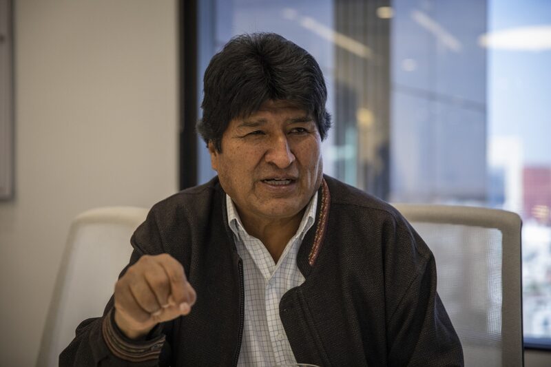 El expresidente boliviano Evo Morales. Foto: Alejandro Cegarra/Bloomberg El expresidente boliviano Evo Morales. Foto: Alejandro Cegarra/Bloomberg