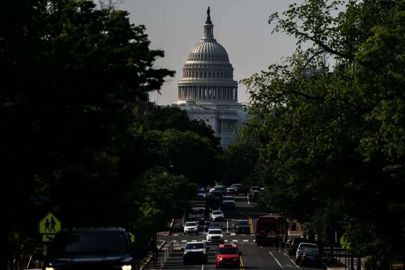 Vista do Capitólio, sede do Congresso americano, em Washington (Foto: Nathan Howard/Bloomberg) Vista do Capitólio, sede do Congresso americano, em Washington (Foto: Nathan Howard/Bloomberg)