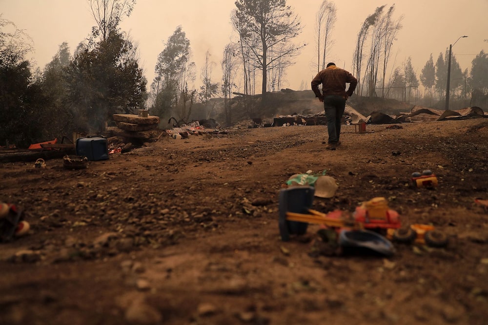 Incendios en Chile. Foto: Javier Torres/AFP/Getty Images Incendios en Chile. Foto: Javier Torres/AFP/Getty Images