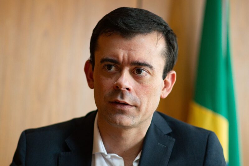 Rogério Ceron, secretário do Tesouro, em entrevista em Brasília à Bloomberg News em 27 de julho Rogério Ceron, secretário do Tesouro, em entrevista em Brasília à Bloomberg News em 27 de julho