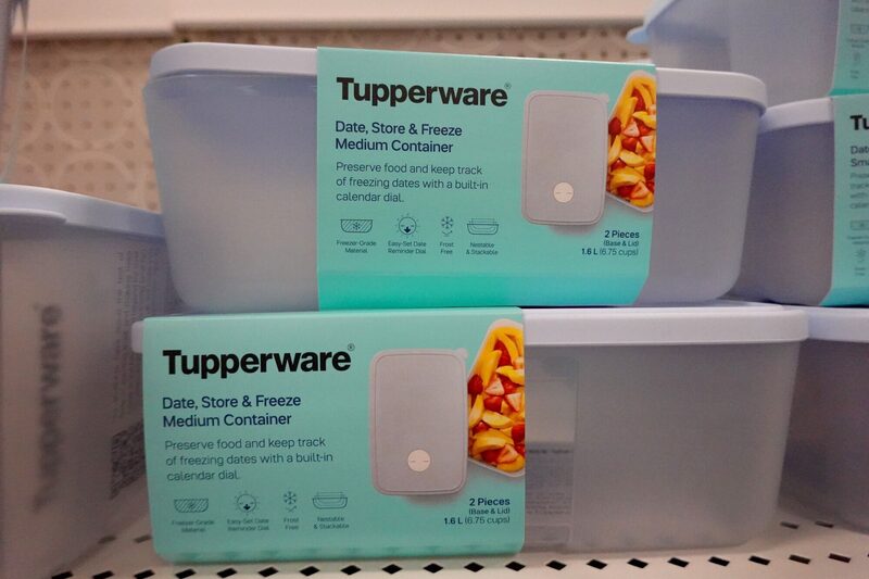 CHICAGO, ILLINOIS - APRIL 10: Tupperware products are offered for sale at a retail store on April 10, 2023 in Chicago, Illinois. Tupperware stock closed down nearly 50 percent today after the company warned that it may go out of business. (Photo by Scott Olson/Getty Images) Photographer: Scott Olson/Getty Images North America CHICAGO, ILLINOIS - APRIL 10: Tupperware products are offered for sale at a retail store on April 10, 2023 in Chicago, Illinois. Tupperware stock closed down nearly 50 percent today after the company warned that it may go out of business. (Photo by Scott Olson/Getty Images) Photographer: Scott Olson/Getty Images North America