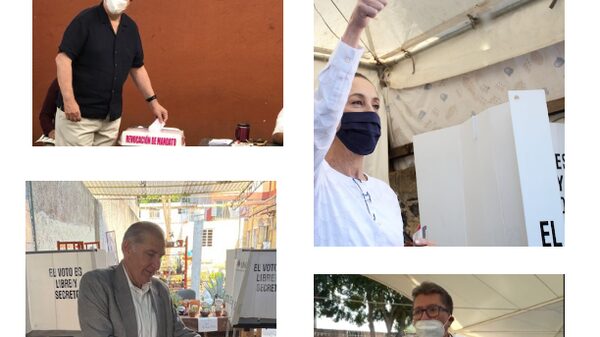 Revocación de Mandato: Sheinbaum, Ebrard, Adán Augusto y Monreal votan Revocación de Mandato: Sheinbaum, Ebrard, Adán Augusto y Monreal votan